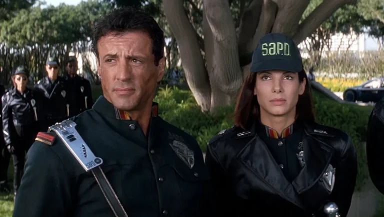 Is Sandra Bullock Sylvester Stallone's Daughter in Demolition Man?