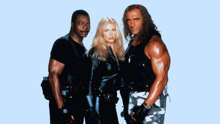 Hulk Hogan and Carl Weathers in 'Assault on Devil's Island' (1997)