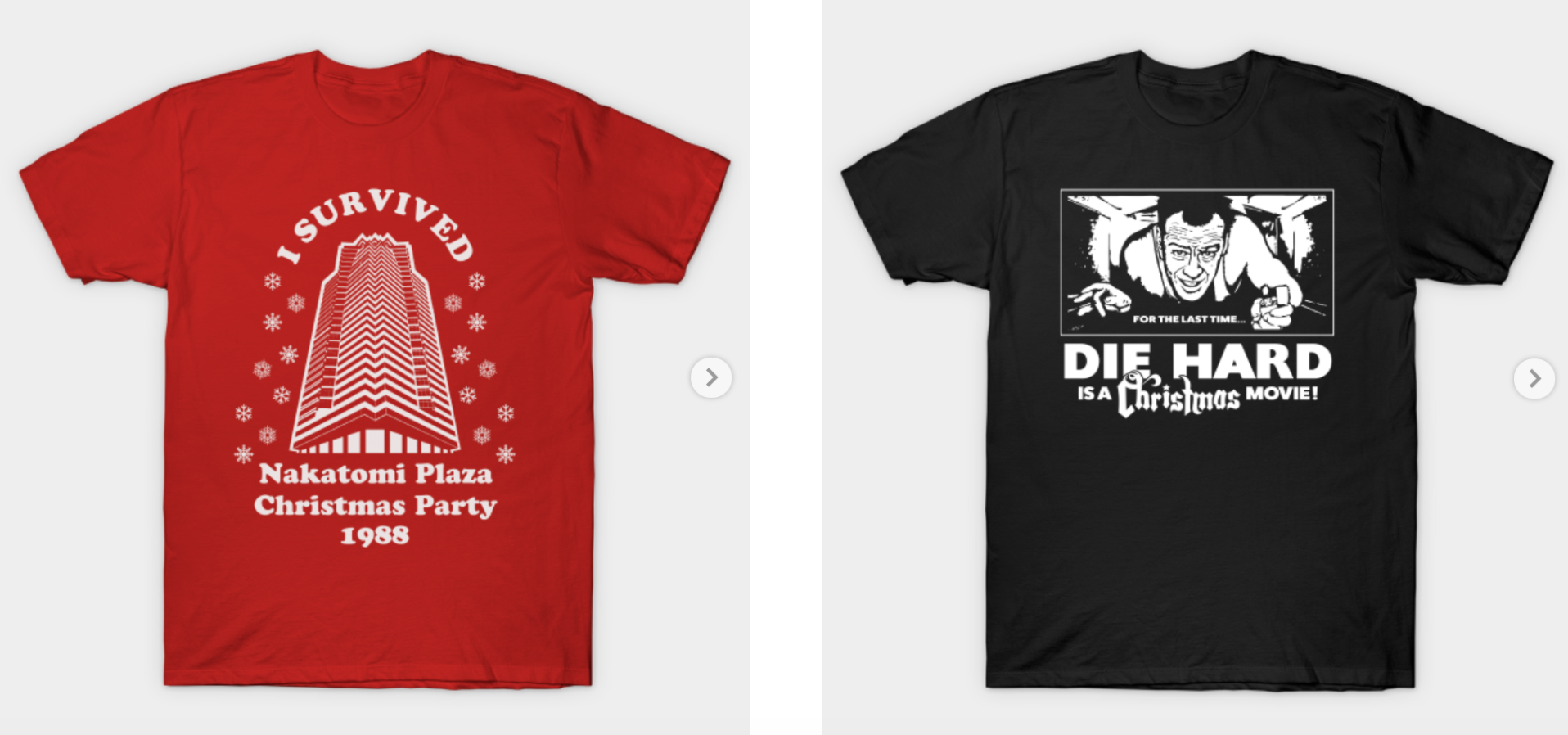 Die Hard Christmas Movie T-Shirts - Ultimate Action Movie Club